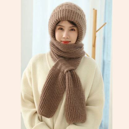 Lisa™ | Gebreide Winter Skully Scarf Set