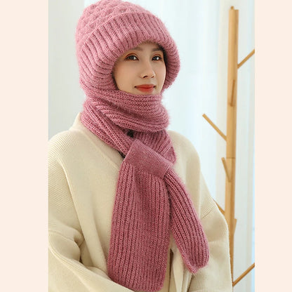 Lisa™ | Gebreide Winter Skully Scarf Set