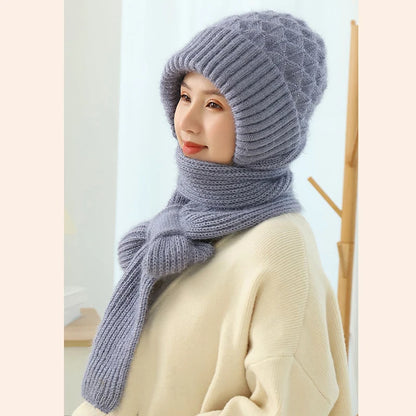 Lisa™ | Gebreide Winter Skully Scarf Set